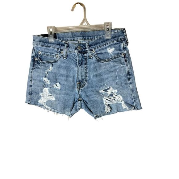 Abercrombie & Fitch Distressed Raw Hem Shorts Size 29 - Picture 1 of 9